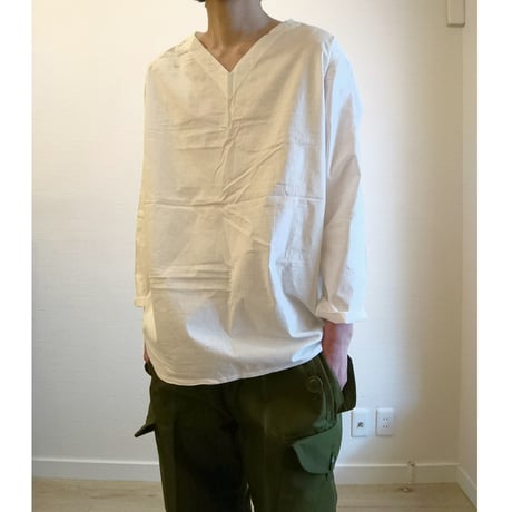 【Russian Military Sleeping Shirt V Neck DeadStock】ロシア軍 スリーピングシャツ Vネック DeadStock