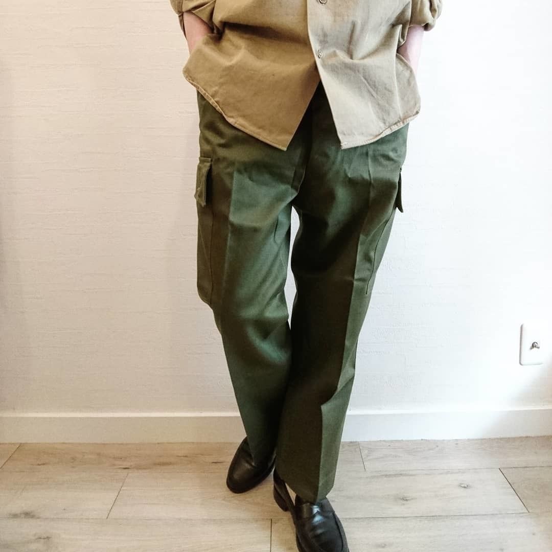✨80s✨ヴィンテージ★オーストラリア軍★ファティーグパンツ★W84★グリーン Australian Army 80´S Fatigue Pants DeadStock】オ