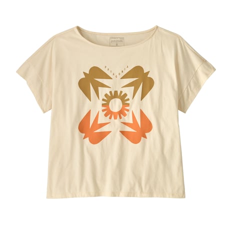 Patagonia(パタゴニア) ウィメンズ・サンファースト・リラックス・ドロップスリーブ・オーガニック・Tシャツ【60-#37808 - UDNL】