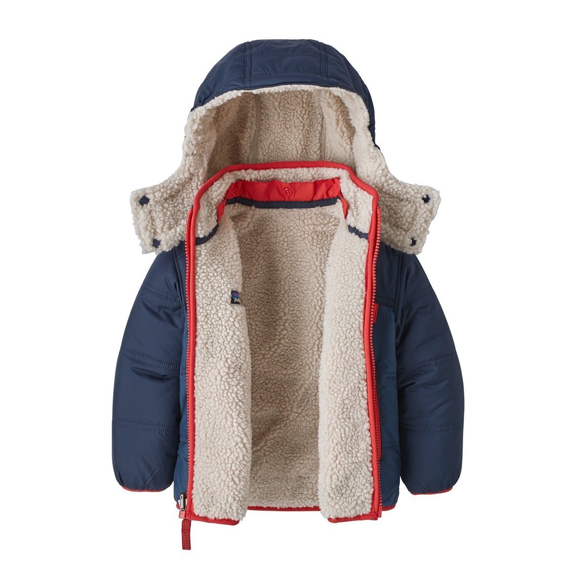 美品！patagonia4T ベビーリバーシブルトリプルズフーディ-