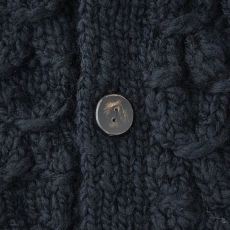 OLD JOE(オールドジョー) - SHELL PATTERN CREW-NECK COWICHAN(BLACK)