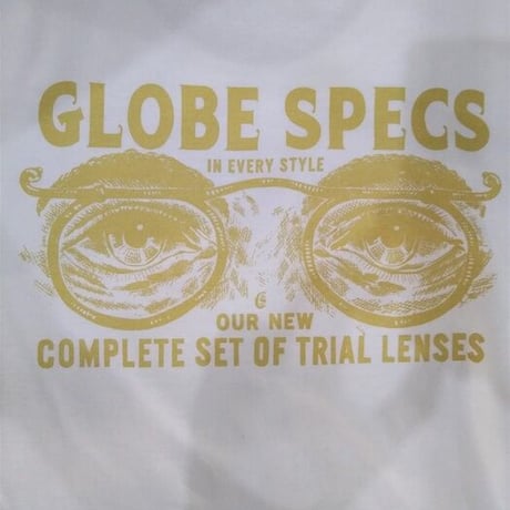 BILLBOARD(ビルボード) -PRINT T-SHIRTS "GLOBE SPECS SIGN"(WHITE)