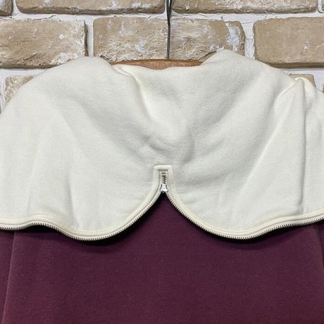 NorthNoName(ノースノーネーム)-TWO TONE RABBIT HOODIE(BURGUNDY )