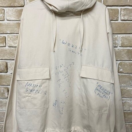NorthNoName(ノースノーネーム)-FIHGTING WHALE SALVAGE PARKA(WHITE)