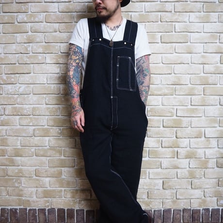 NorthNoName(ノースノーネーム)-30’s TYPE LINEN OVER ALL(BLACK)