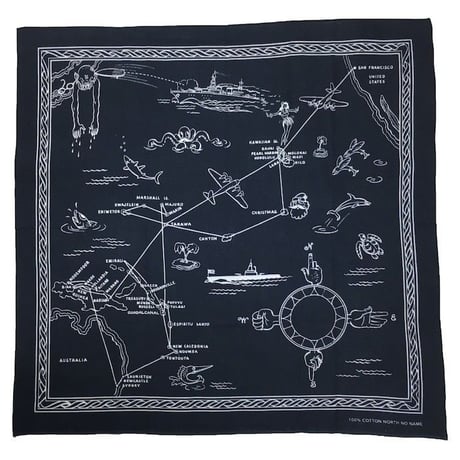 NorthNoName(ノースノーネーム)-AIR RUUTE BANDANA(NAVY)