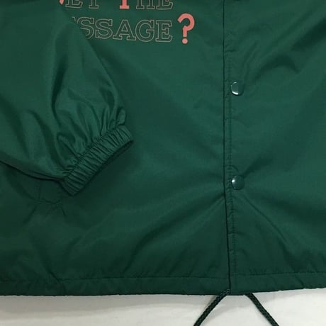 NorthNoName(ノースノーネーム)-”GET THE MESSAGE?” COACH JACKET(GREEN)