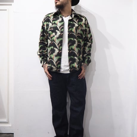 5WHISTLE(ファイブホイッスル) -HAWAIIAN NEL SHIRT(BLACK)
