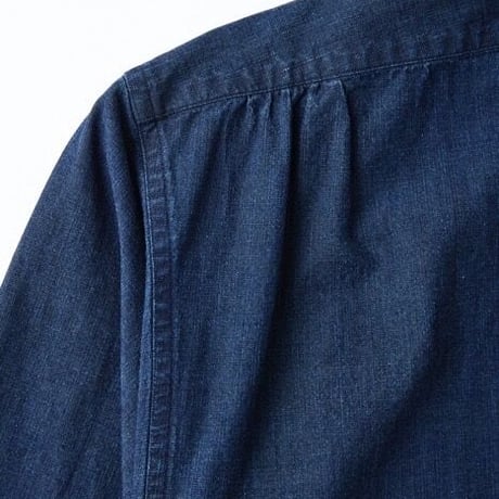 OLD JOE(オールドジョー) -BAND COLLAR LONG TAIL SHIRTS(INDIGO CLOTH)