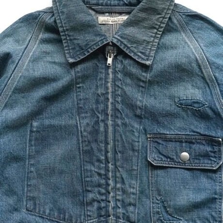 OLD JOE(オールドジョー) - ROLL COLLAR ZIP JACKET SCAR FACE(INDIGO)