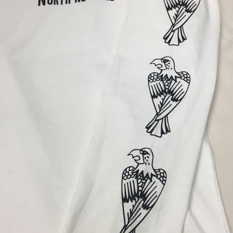 NorthNoName(ノースノーネーム)-PATCH PATTERN L/S T ”EAGLE”(WHITE)