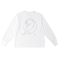 OLD JOE(オールドジョー) -LONG SLEEVE CREW NECK TEE Saul Steinberg(RAW WHITE)