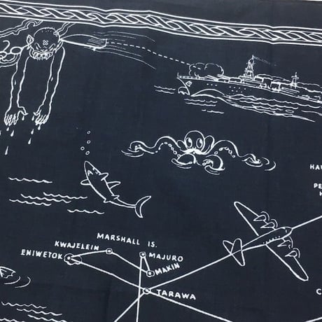 NorthNoName(ノースノーネーム)-AIR RUUTE BANDANA(NAVY)