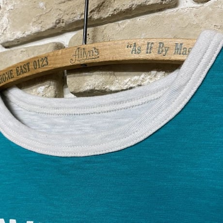 NorthNoName(ノースノーネーム)-LONE WOLF REVERSIBLE T(TURQUOISE/WHITE)