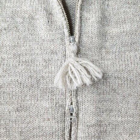 OLD JOE(オールドジョー) -TWEEDY YARN ZIP SWEATER(MINK)