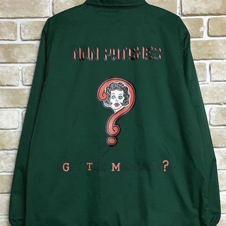 NorthNoName(ノースノーネーム)-”GET THE MESSAGE?” COACH JACKET(GREEN)