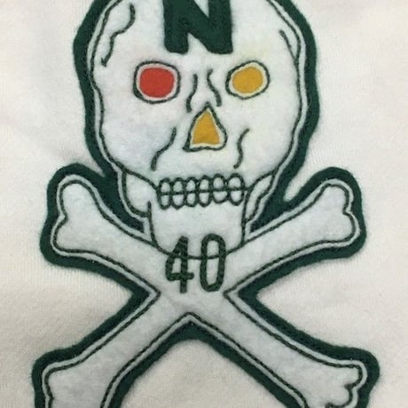 NorthNoName(ノースノーネーム)-TWO-TONE SWEAT CARDIGAN(WHITE)
