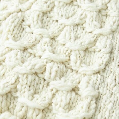 OLD JOE(オールドジョー) - SHELL PATTERN CREW-NECK COWICHAN(NATURAL)
