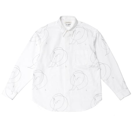 OLD JOE(オールドジョー) -HIDDEN BUTTON COLLAR SHIRTS Saul Steinberg(RAW WHITE)