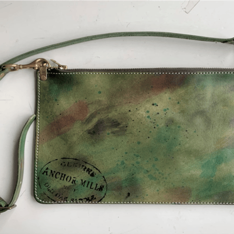 VASCO(ヴァスコ)-VS-220LP  PAINT LEATHER 2WAY ZIP MUSETTE BAG