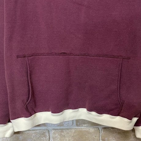 NorthNoName(ノースノーネーム)-TWO TONE RABBIT HOODIE(BURGUNDY )