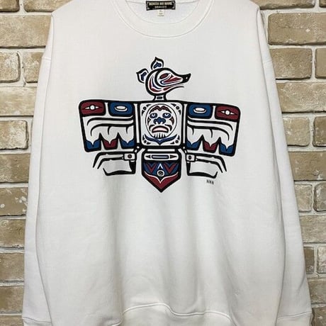 NorthNoName(ノースノーネーム)-”FLYING BAT” SWEAT(WHITE)