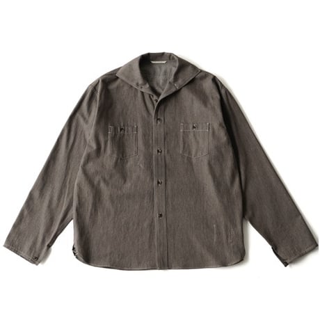 オールドジョー 長袖 シャツ ビーチクロス ゴマ塩 ワークシャツ 38 オールドジョー | STORES