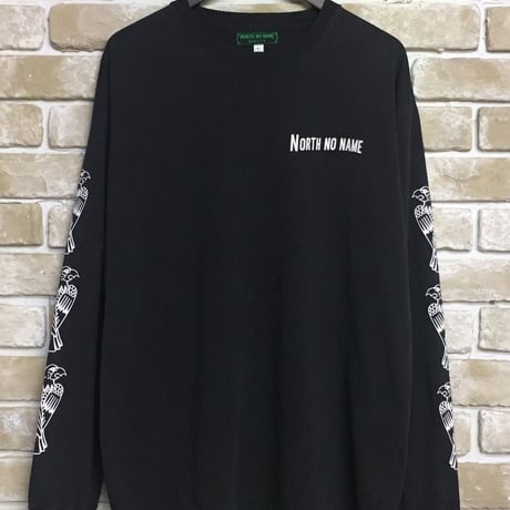 NorthNoName(ノースノーネーム)-PATCH PATTERN L/S T ”EAGLE”(BLACK)