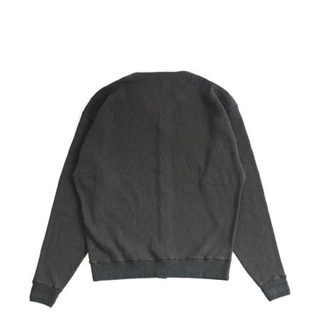 OLD JOE(オールドジョー) -BUTTON FRONT COTTON YAK RIBED SHIRTS(GRAPHITE)