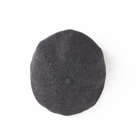 OLD JOE(オールドジョー) -SUMMER TWEED PEAKED CAP IRREGULAR HERRINGBONE(DARK GREY)