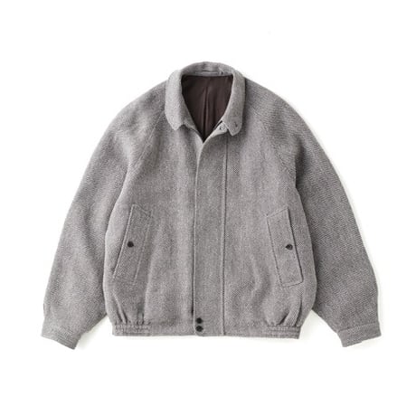OLD JOE(オールドジョー) -ROUND COLLAR MOTORING JACKET FANCY HERRINGBONE(LIGHT GREY)