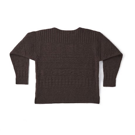 OLD JOE(オールドジョー) -GUERNSEY BOAT-NECK SWEATER(ESPRESSO)