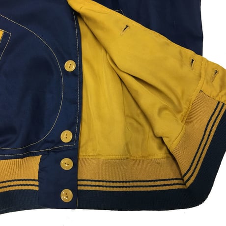 NorthNoName(ノースノーネーム)-COTTON VARSITY JACKET(BLUE)