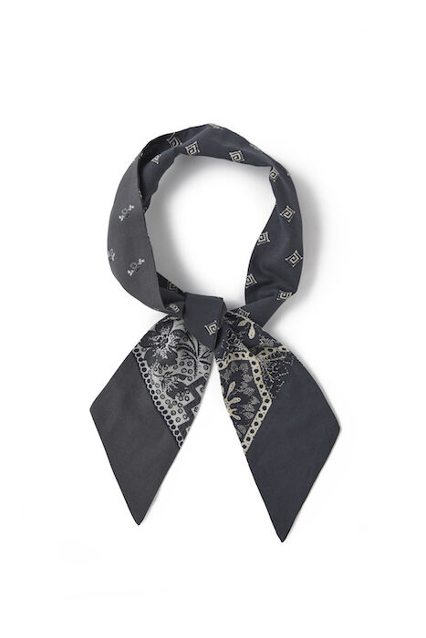 OLD JOE ロングスカーフ OLD JOE 】SILK CALICO SCARF TIE & FRINGE STALL | legrow
