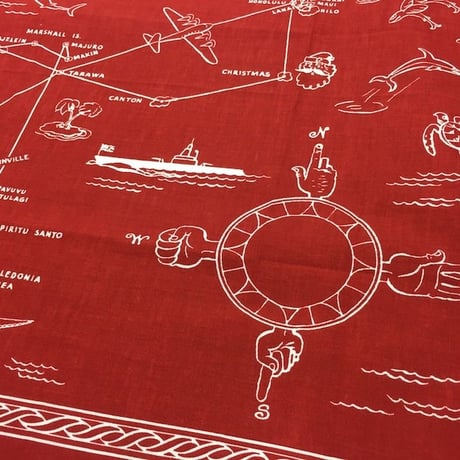 NorthNoName(ノースノーネーム)-AIR RUUTE BANDANA(RED)