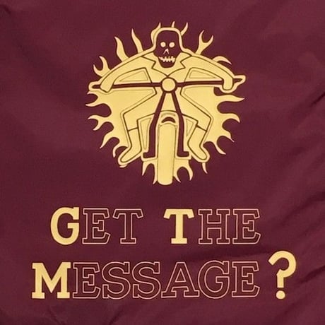 NorthNoName(ノースノーネーム)-”GET THE MESSAGE?” COACH JACKET(BURGUNDY)