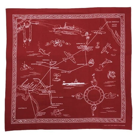 NorthNoName(ノースノーネーム)-AIR RUUTE BANDANA(RED)
