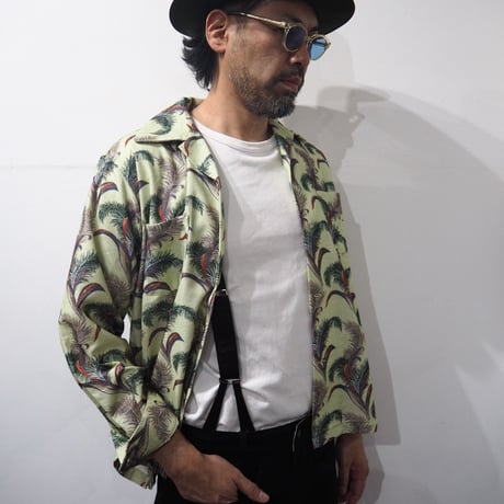 5WHISTLE(ファイブホイッスル) -HAWAIIAN NEL SHIRT(BEIGE)