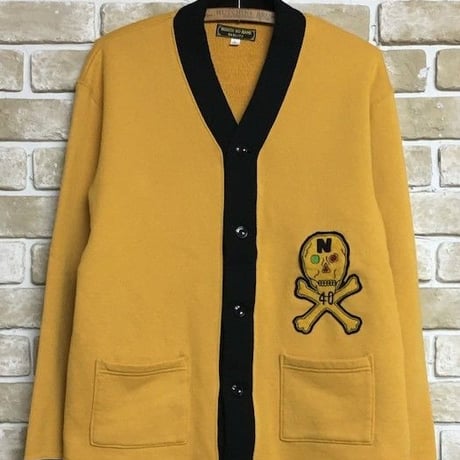 NorthNoName(ノースノーネーム)-TWO-TONE SWEAT CARDIGAN(MUSTARD)