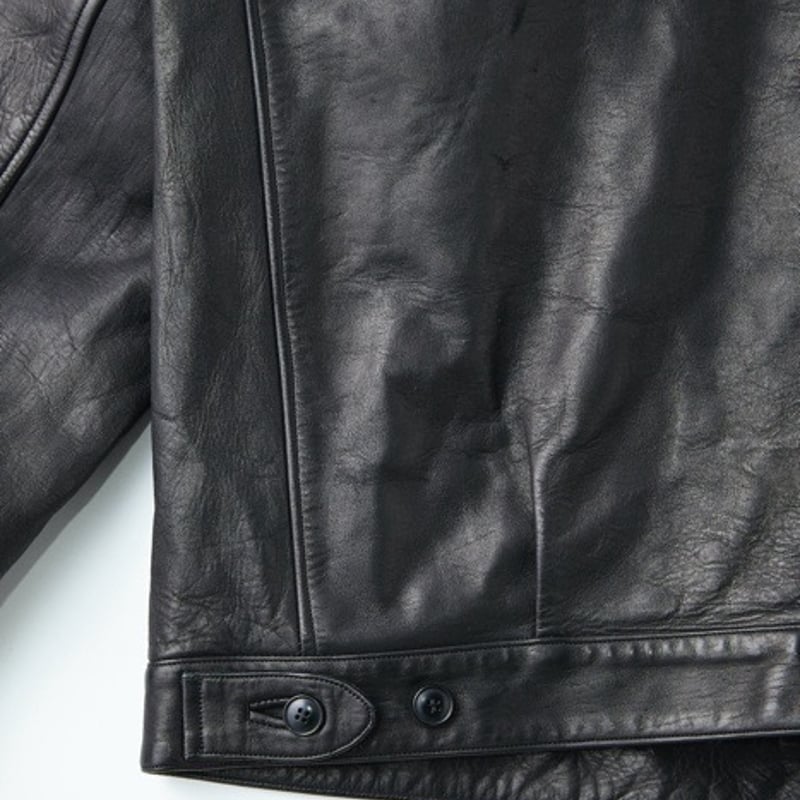 値下げ中！OLD JOE HORSE JEAN JACKET ブラック 38 ○OLD JOE - PATINA HORSE-HIDE JEAN JACKET(ROUGH OUT