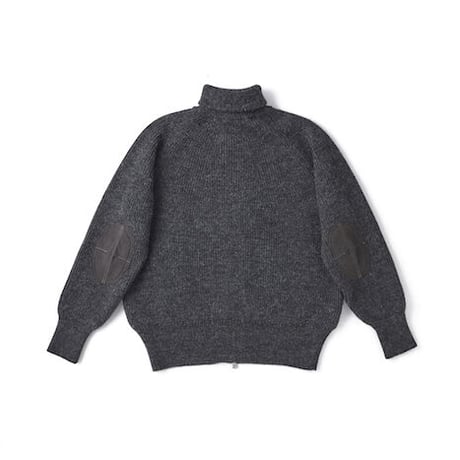 OLD JOE(オールドジョー) -ALPAKA TURTLE-NECK ZIP SWEATER(GRAPHITE)