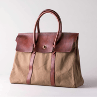 VASCO(ヴァスコ)-VS-270P  CANVAS×LEATHER SADDLE TOTE BAG