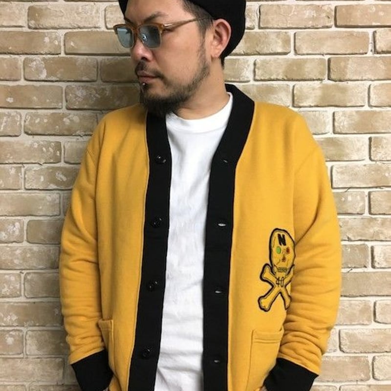 NorthNoName(ノースノーネーム)-TWO-TONE SWEAT CARDIGAN(M