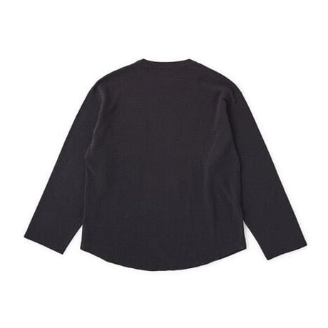 OLD JOE(オールドジョー) -WAVY RIB SPORTS SHIRTS long sleeve(BLACK)