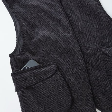 OLD JOE(オールドジョー) - PRINTED CORDS GAME-KEEPER VEST(MARINE BLACK)