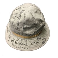 NorthNoName(ノースノーネーム)-”MESSAGE” LINEN HAT(BEIGE)