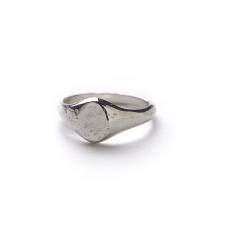 OLD JOE(オールドジョー) -NOVEL LIGHT SMALL OVAL SIGNET RING / HAMMERED OJ-AC03