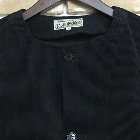 NorthNoName(ノースノーネーム) - CORDUROY VEST(BLACK)