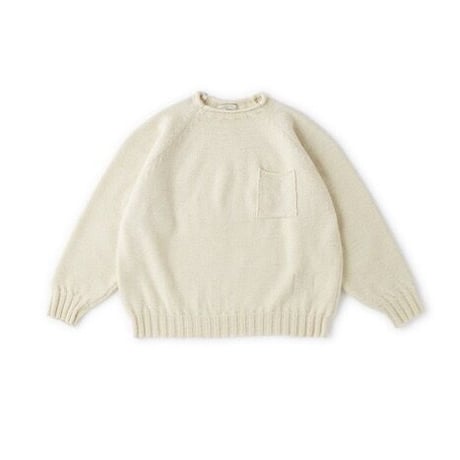 OLD JOE(オールドジョー) -TWEEDY YARN ROLL NECK SWEATER(NATURAL)