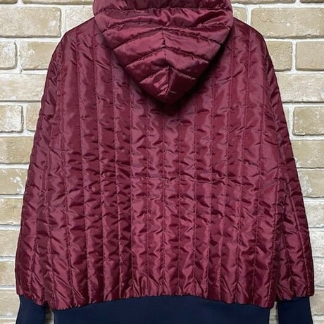 NorthNoName(ノースノーネーム)-QUILTING HOODIE(BURGUNDY)